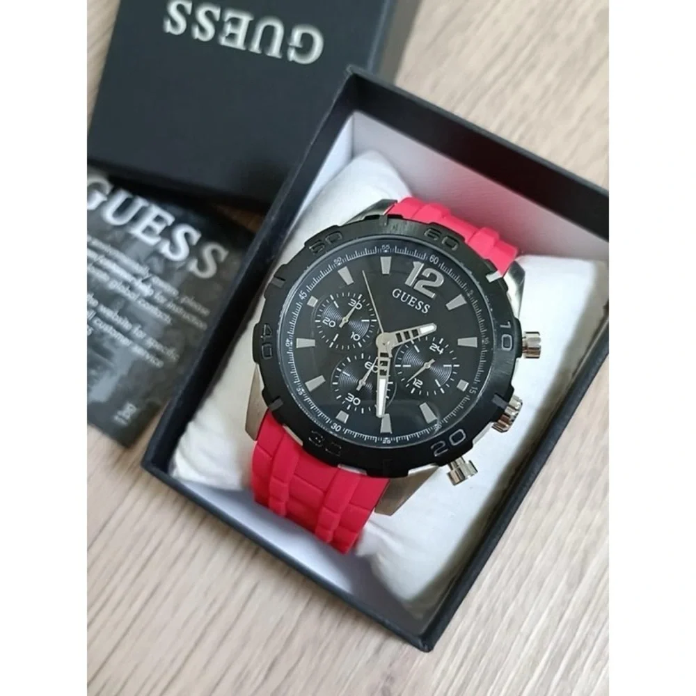 New GUESS Black Dial Men Analog Watch - U0864G7M